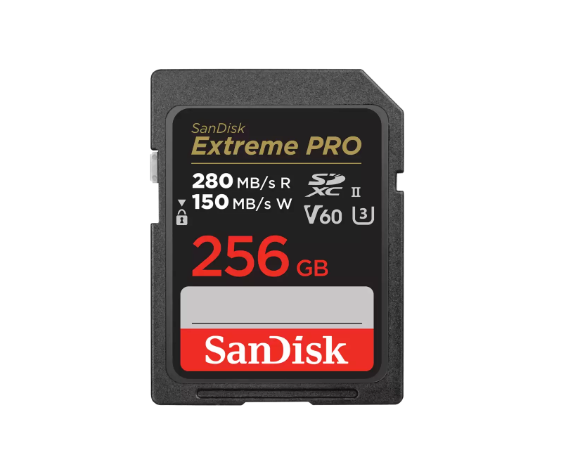 SanDisk Extreme PRO 256GB 280MB/s UHS-II SDXC UHD Hafıza Kartı