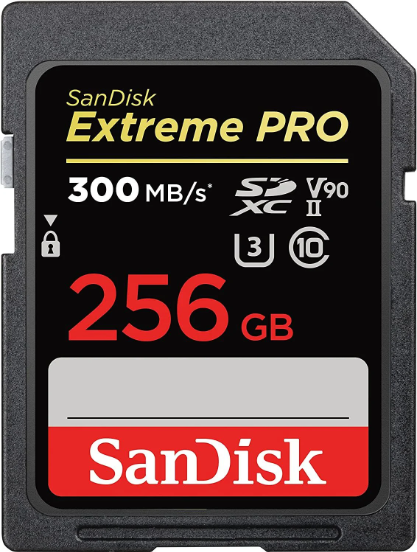 SanDisk Extreme Pro 256GB 300MB/s SDXC UHS-II Memory Card