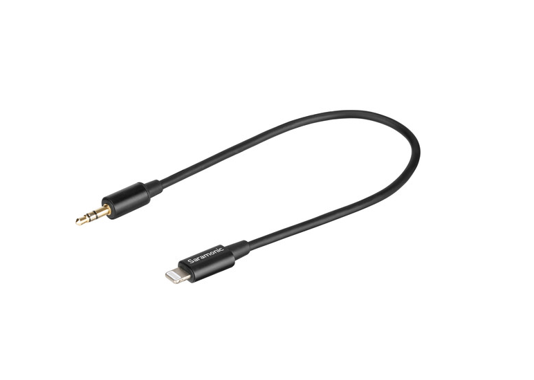 Saramonic SR-C2000 3,5 mm TRS Erkek - iPhone Ses için Lightning Adaptör Kablosu