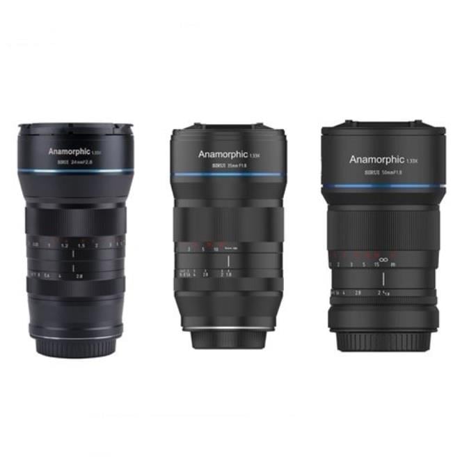 Sirui Anamorphic 24mm-35mm-50mm Lens Kit (MFT)