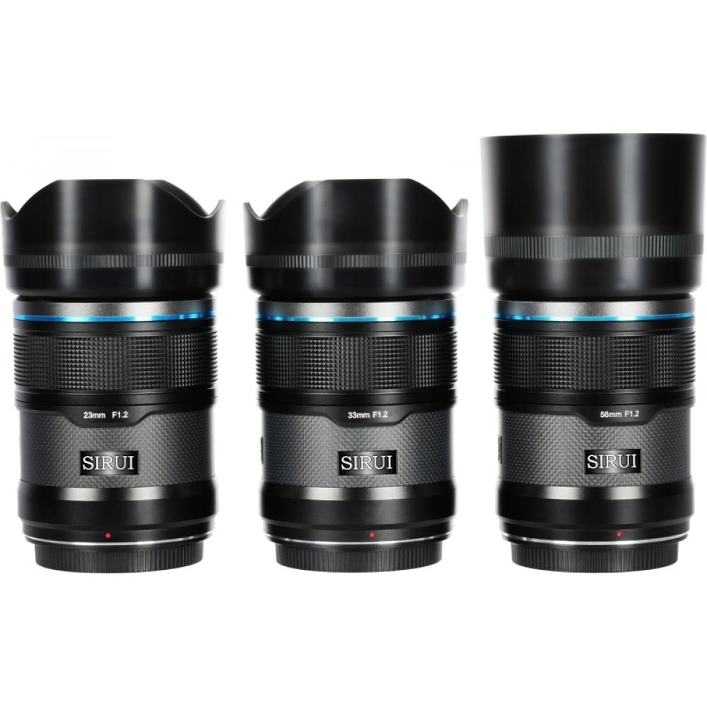 Sirui Sniper AS-3S-ZB 23/33/56mm F1.2 Z-Mount lens kiti siyah