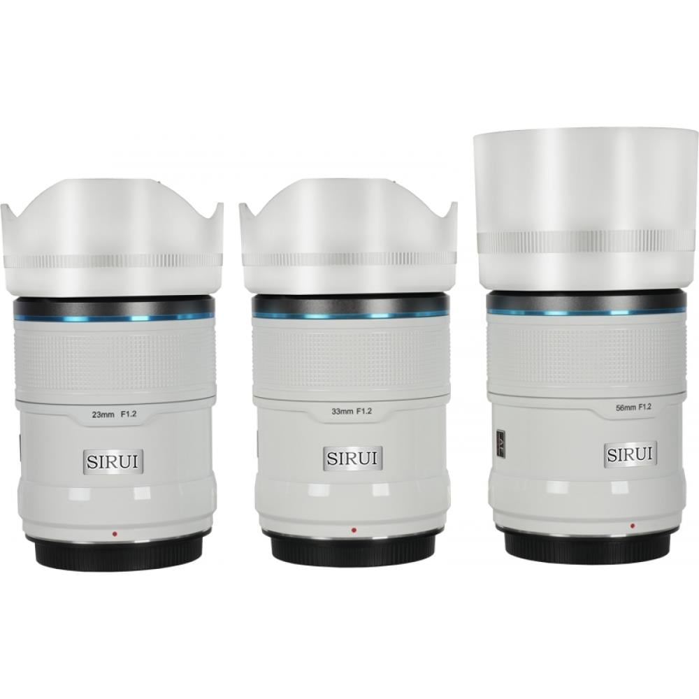 Sirui Sniper f/1.2 Autofocus 23mm, 33mm, 56mm Lens Kit (Sony E Beyaz)