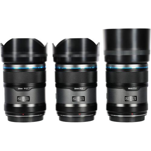 Sirui Sniper f/1.2 Autofocus 3-Lens Kit (FUJIFILM X, Black)