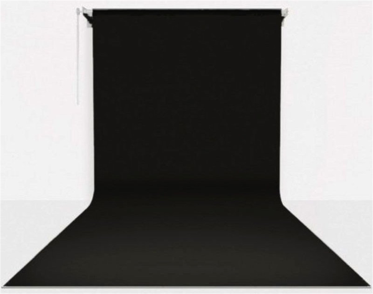 Stüdyo Teknik 270cm x 580cm Sonsuz Siyah Fon Perdesi