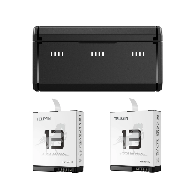 Telesin GoPro HERO13 Şarj Kutusu + 2 Batarya