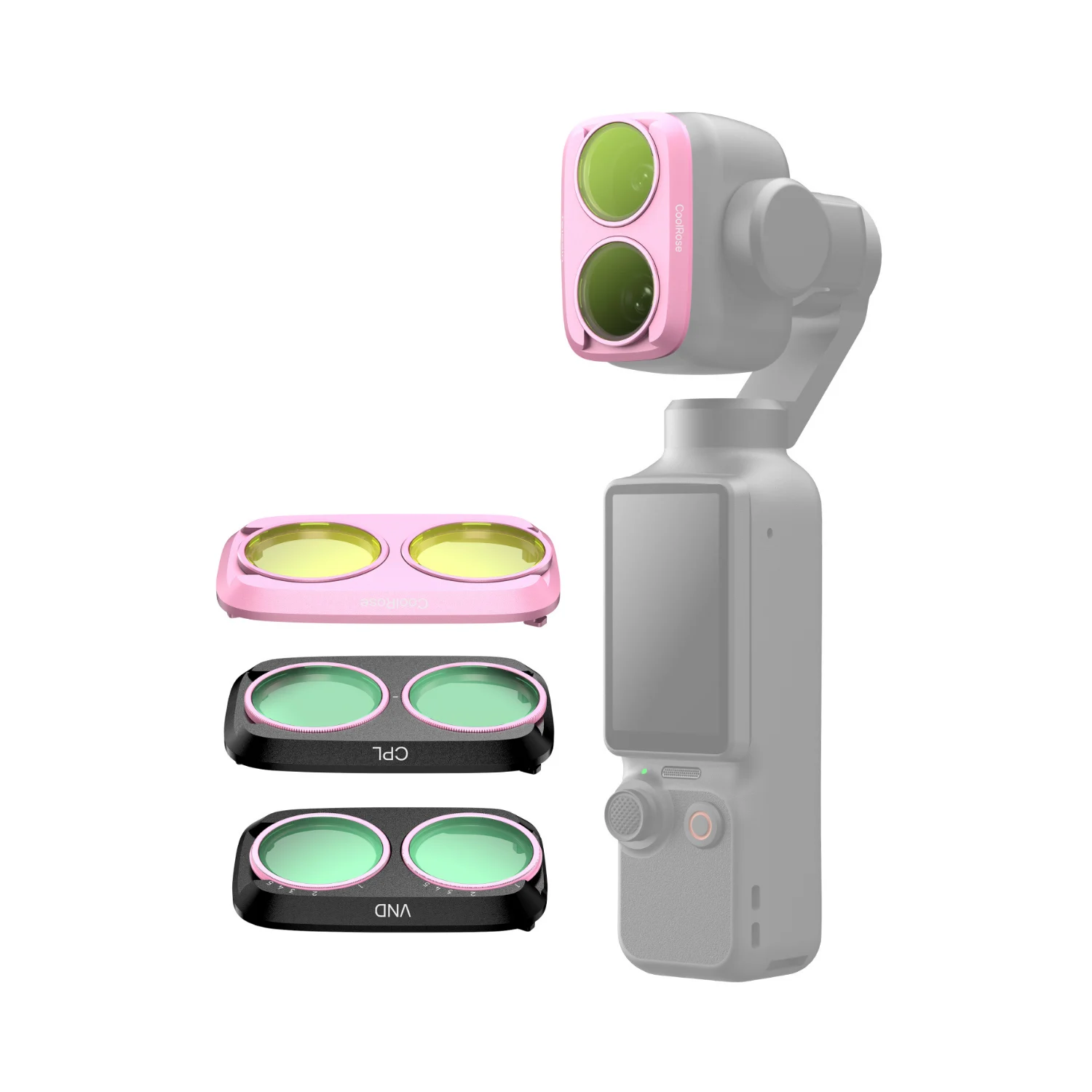 Telesin Osmo Pocket 4P Filtre Kiti (CPL+VND8-32+Cool Rose)