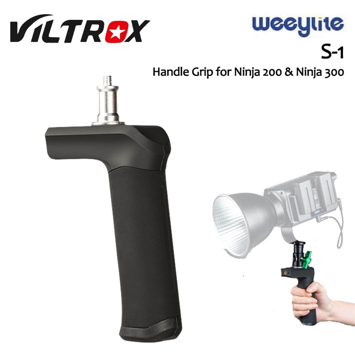 Viltrox Weeylite S-1 Ninja 200 ve 300 COB LED Işık için Tutma Kolu