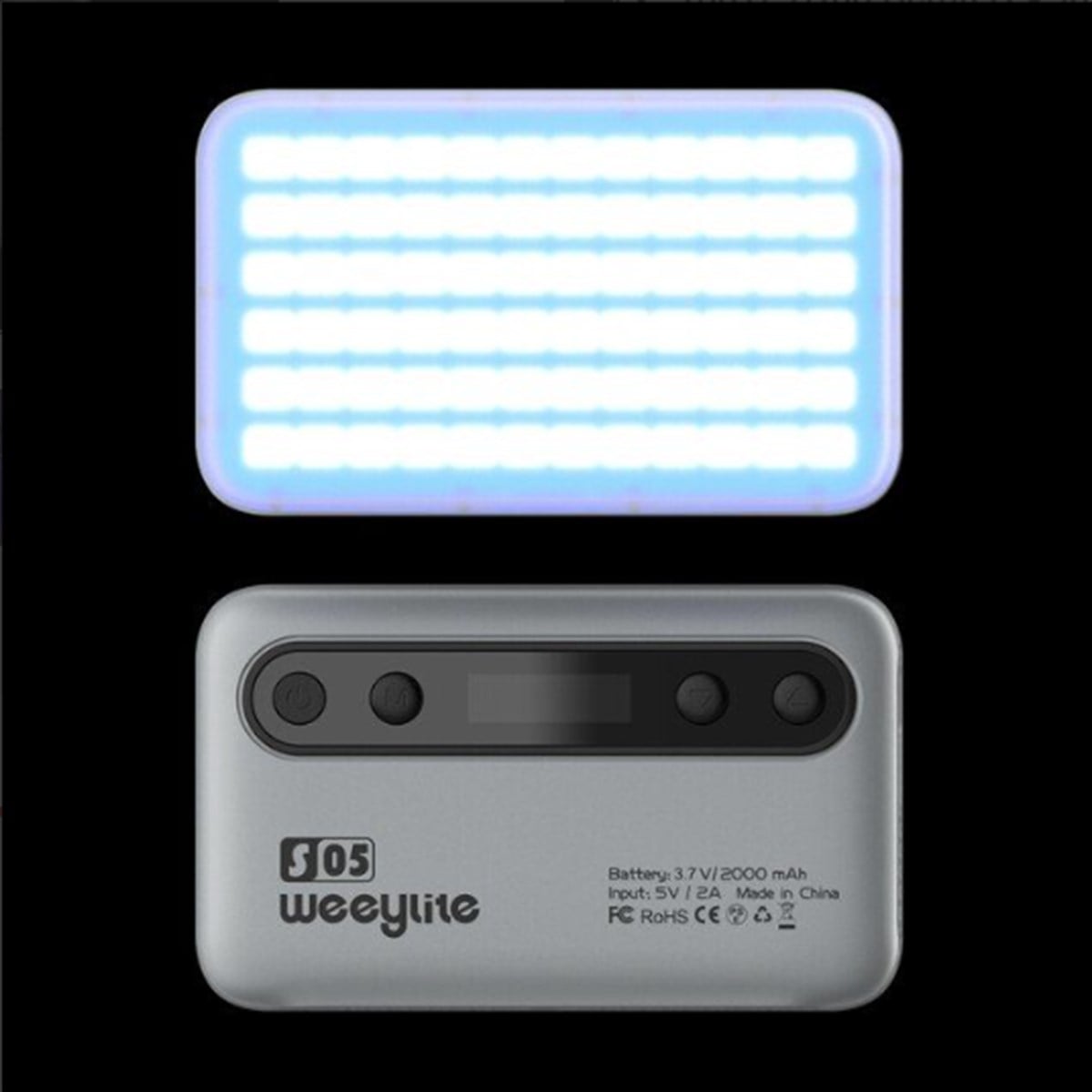 Viltrox Weeylite S05-G Compact RGB Led Dolgu Işığı (Gray)