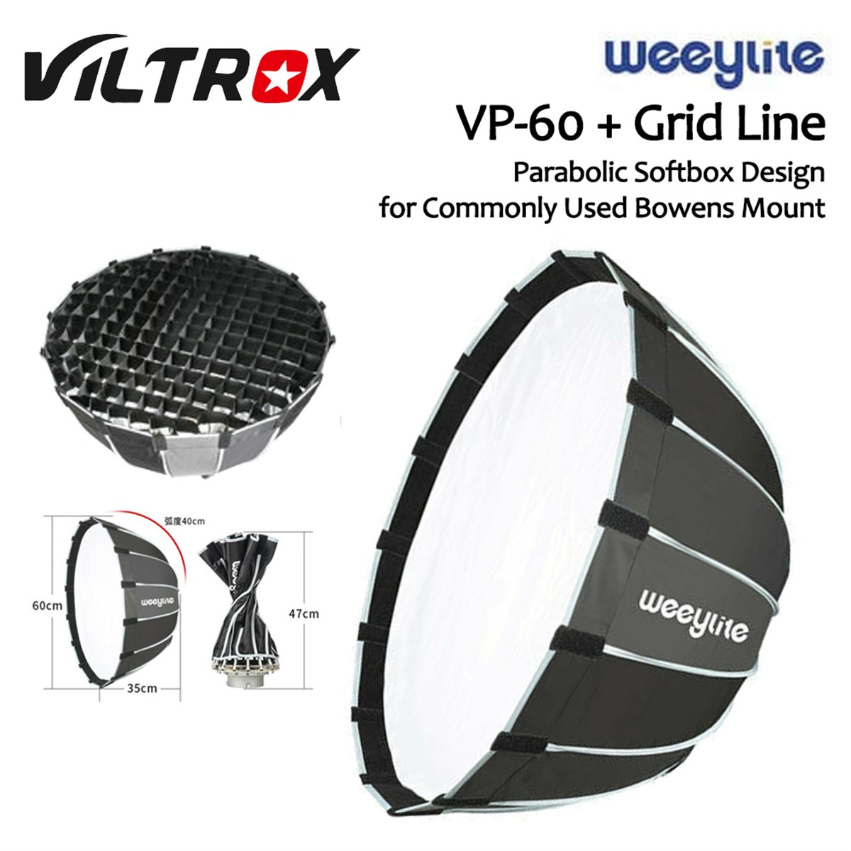 VILTROX Weeylite VP-60 Softbox