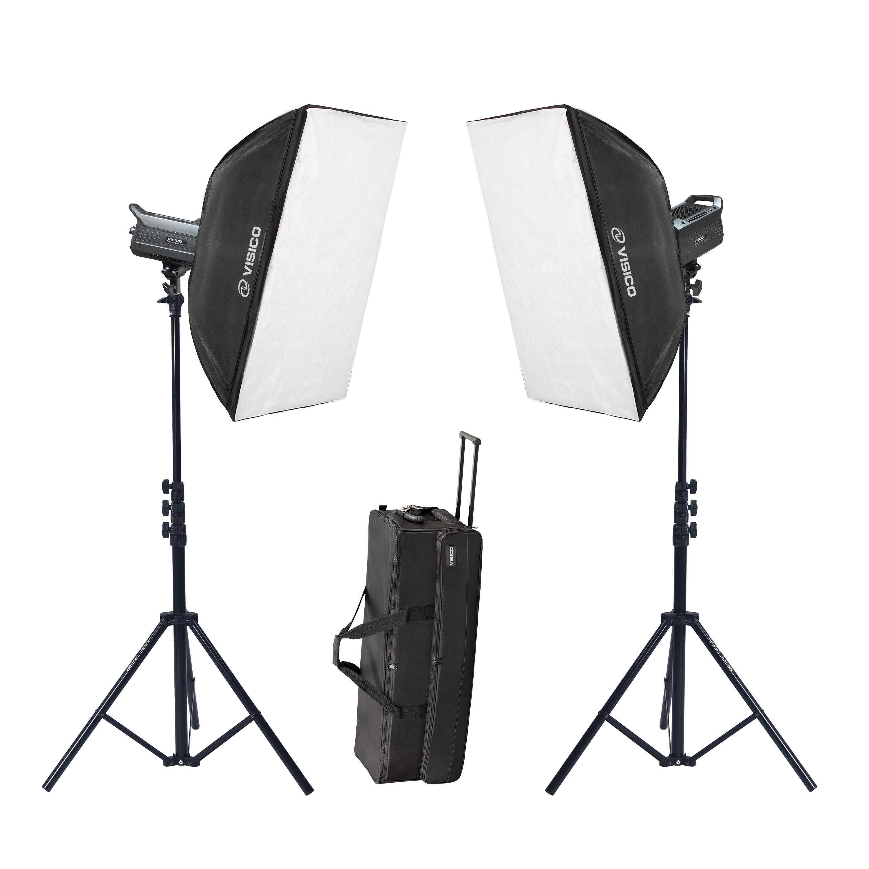 Visico Led-200ST 2'li Video Led Işık Seti (200W)