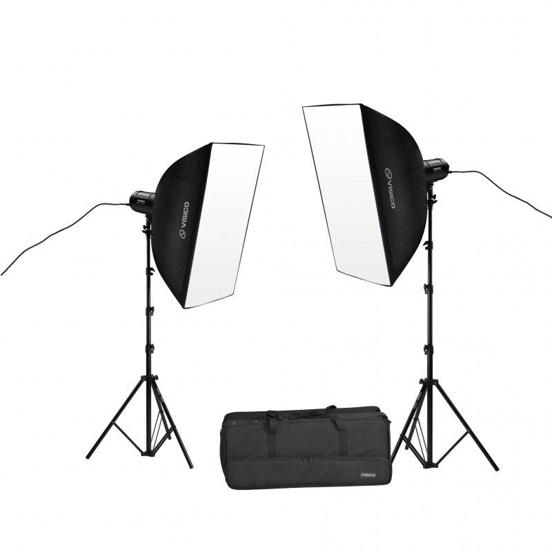 Visico LED-80T II 2'li Led Işık Seti (80W)