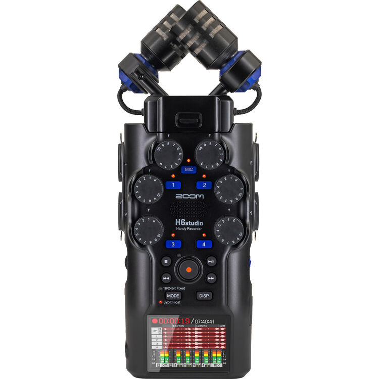 Zoom H6studio 6 Kanallı Taşınabilir Kayıt Cihazı, 32 Bit Float Kayıt Özelliğiyle