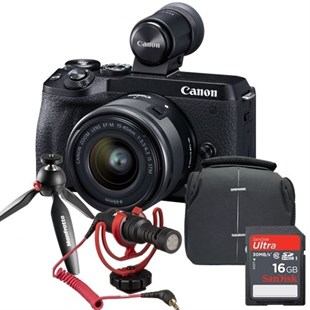 Canon EOS M6 Mark II 15-45mm Vlogger Kit