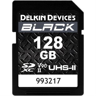 Delkin Devices 128GB Black UHS-II SDXC U3 V90 Hafıza Kartı