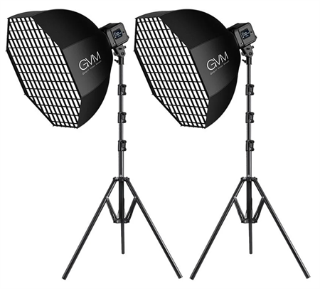 GVM SD80D Bi-Color LED Video Işığı İkili Softbox Set