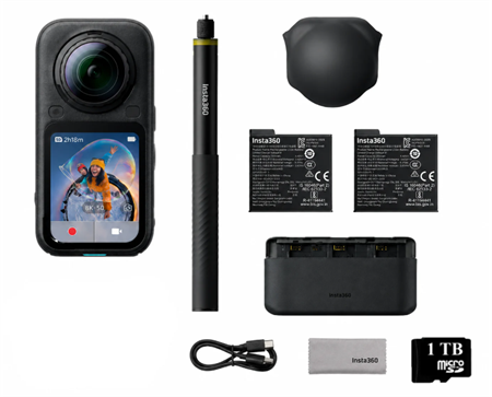 Insta360 X6 Aksiyon Kamerası Essentials Bundle + 1 TB 