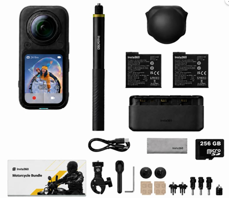 İnsta360 X6 Essentials Bundle Motosiklet Set 256GB 