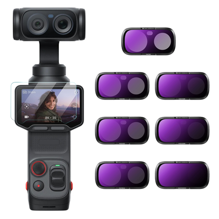 K&F Concept Insta360 Luna Ultra 7'li ND Filtre Seti (ND8-ND1000)