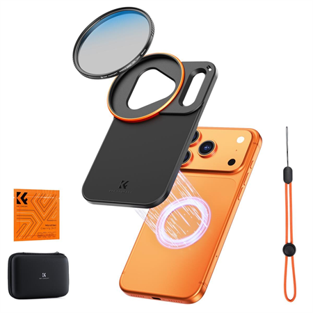 K&F Concept iPhone 17 Pro CPL Filtre ve Filtre Montaj Adaptörü