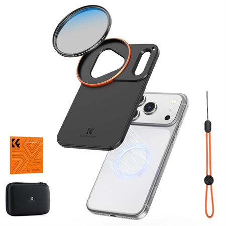 K&F Concept iPhone 17 Pro Max CPL Filtre ve Filtre Montaj Adaptörü