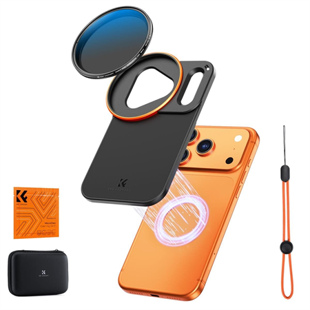 K&F Concept iPhone 17 Pro VND Filtre ve Filtre Montaj Adaptörü (ND2-32)
