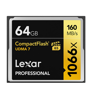 Lexar 64GB Professional 1066x Compact Flash 160MB/sn Hafıza Kartı