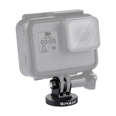 PULUZ 1/4 İnç Tripod Adaptörü Aksiyon Kamera CNC (Siyah)