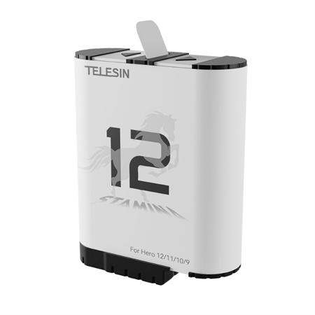 Telesin GoPro HERO12 Batarya (HERO11/10/9 Uyumlu)