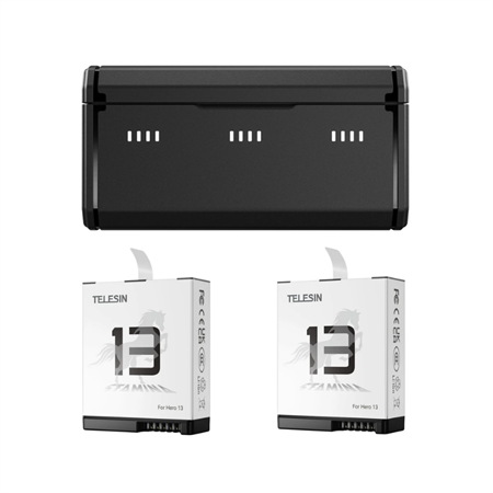Telesin GoPro HERO13 Şarj Kutusu + 2 Batarya