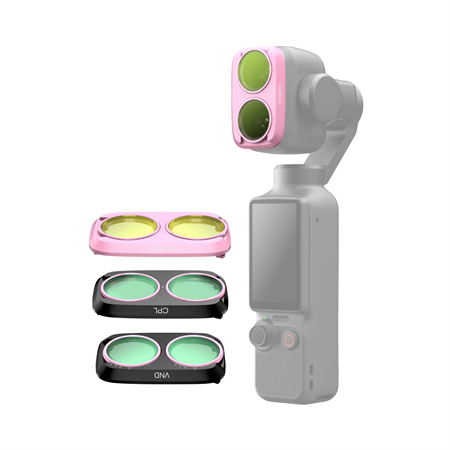Telesin Osmo Pocket 4P Filtre Kiti (CPL+VND8-32+Cool Rose)