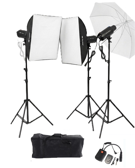 Tolifo AM600 W/S 3'lü Stüdyo Paraflaş Softbox Kit