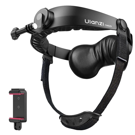 Ulanzi CM029 Ayarlanabilir Aksiyon Kamera ve Telefon Head Mount POV Çekim Sistemi - C098A