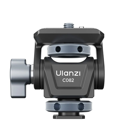 Ulanzi EA04 Adjustable Damping Ball Head Cold Shoe LED Işık ve Monitör Adaptörü - C086