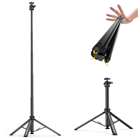 Ulanzi MT93 160cm Otomatik Açılır Uka Ball Head Quick Release Alüminyum Tripod - T202