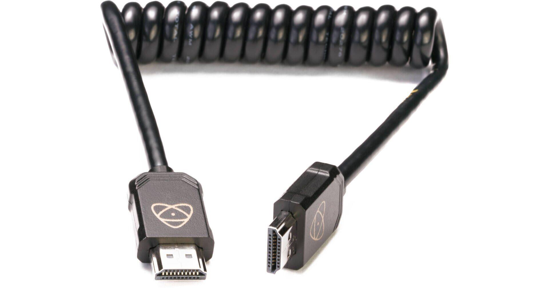 Atomos ATOM4K60C5 – AtomFLEX HDMI (Type-A) Erkek – HDMI (Type-A) Erkek Sarmal Kablo (30–60 cm)