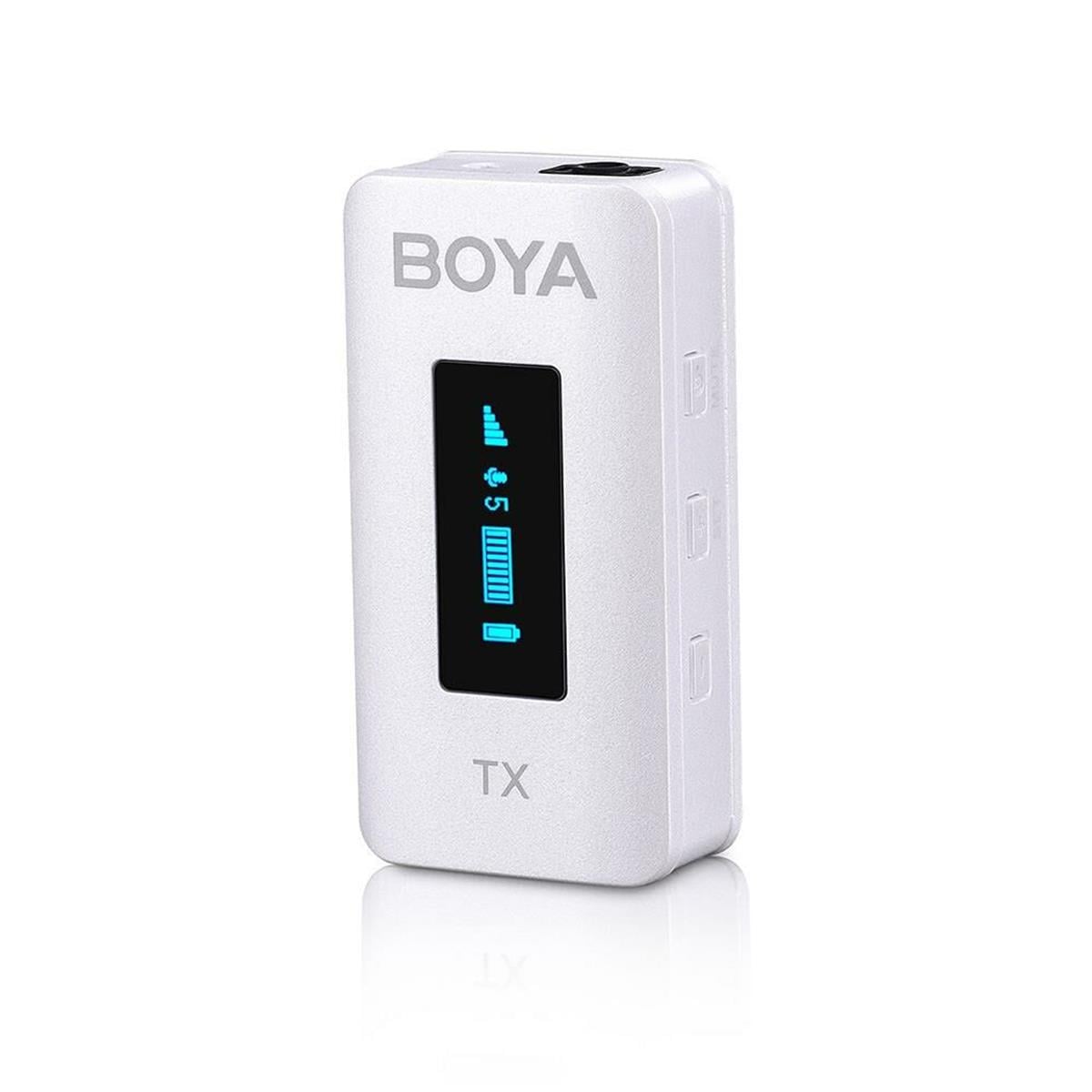 Boya BY-XM6-K2W Kablosuz İkili Yaka Mikrofonu Beyaz