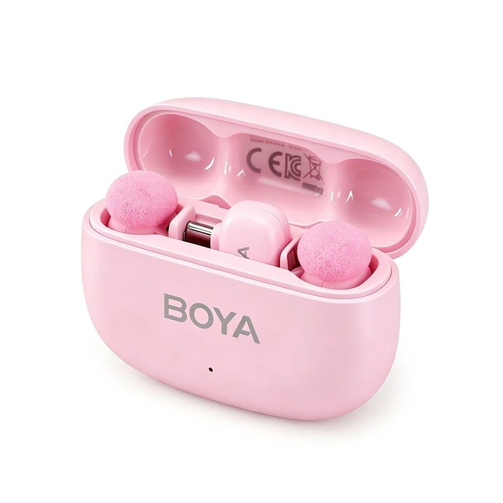 BOYA Mini 2 AI Kablosuz Yaka Mikrofonu Type-C Pembe - SKU02P