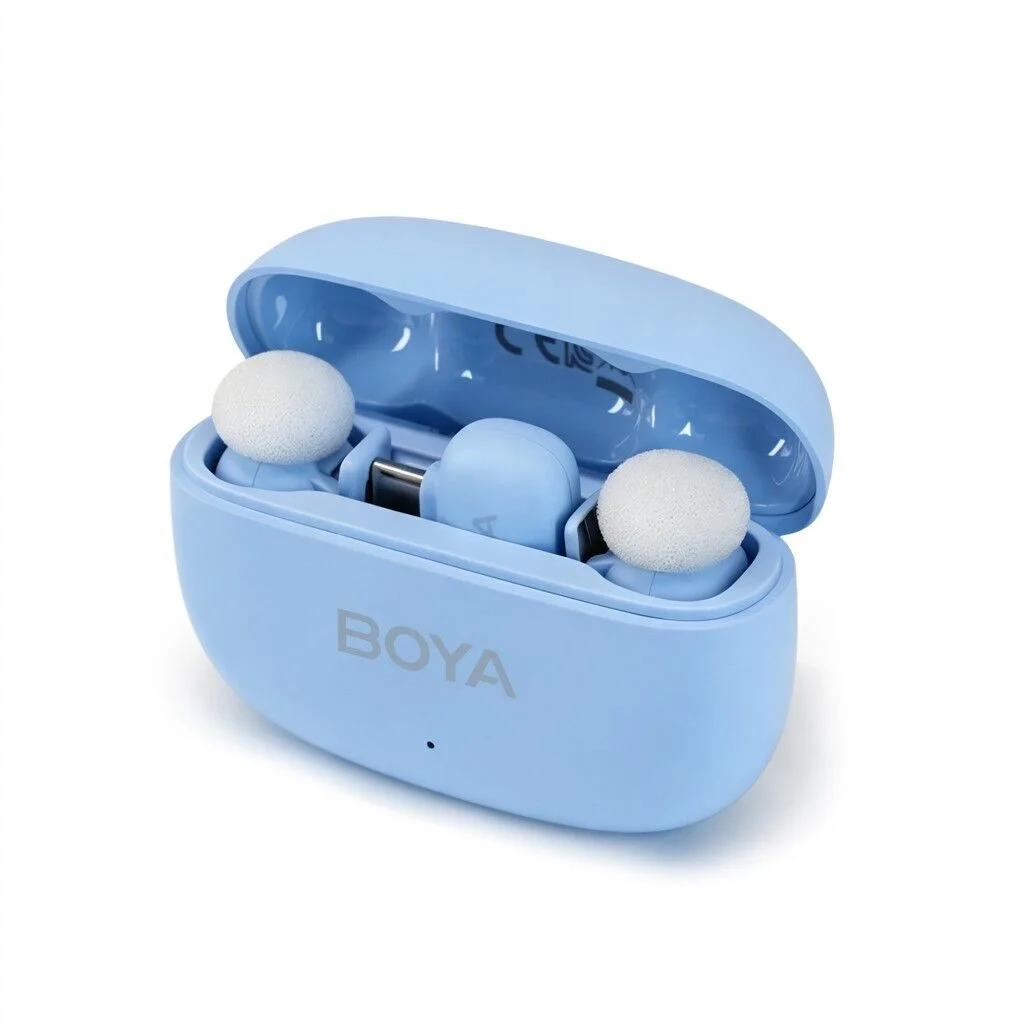 BOYA Mini 2 AI Kablosuz Yaka Mikrofonu Type-C Mavi - SKU02B