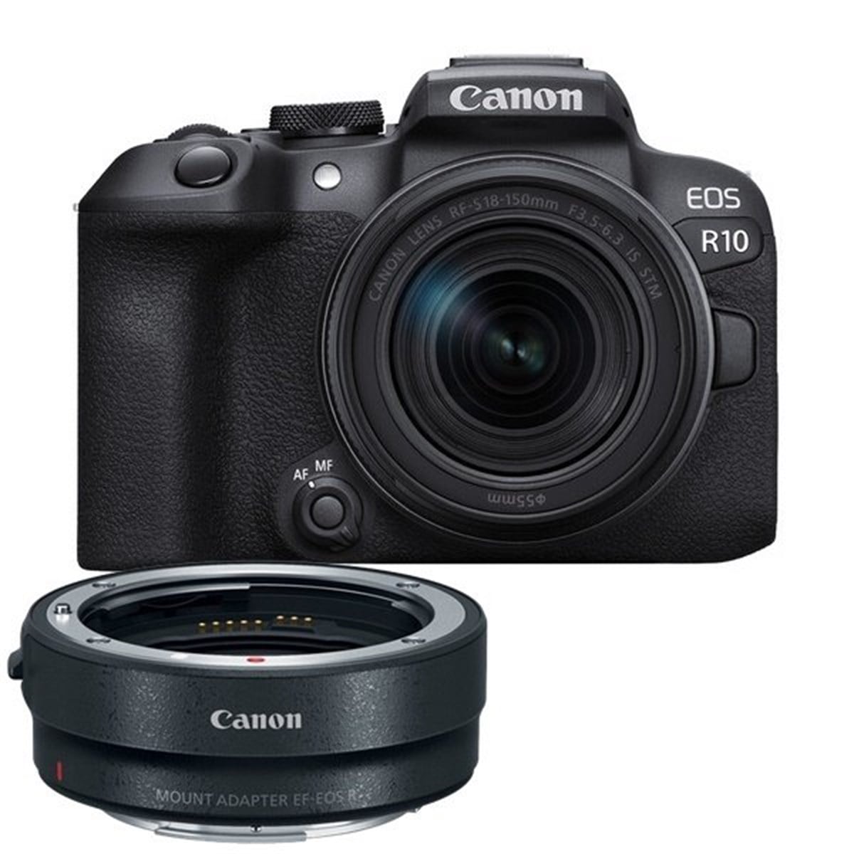 Canon EOS R10 18-150mm Lens + Canon EF-EOS R Mount Adaptör