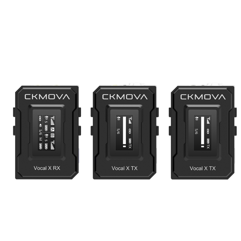 CKMOVA Vocal x V2 2.4 Ghz Dahili Mikrofonlu Telsiz Mikrofon Seti