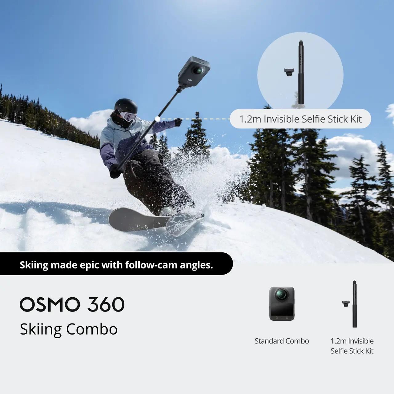 DJI Osmo 360° Aksiyon Kamera Skiing Combo