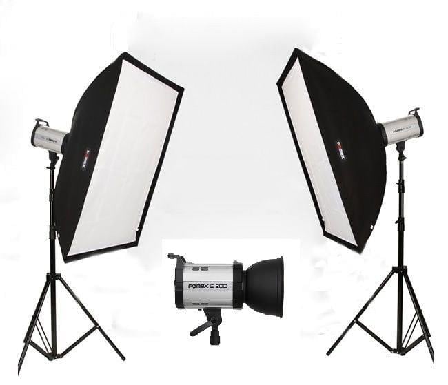 Fomex E-200-600 w/s Paraflash 3' lü Set