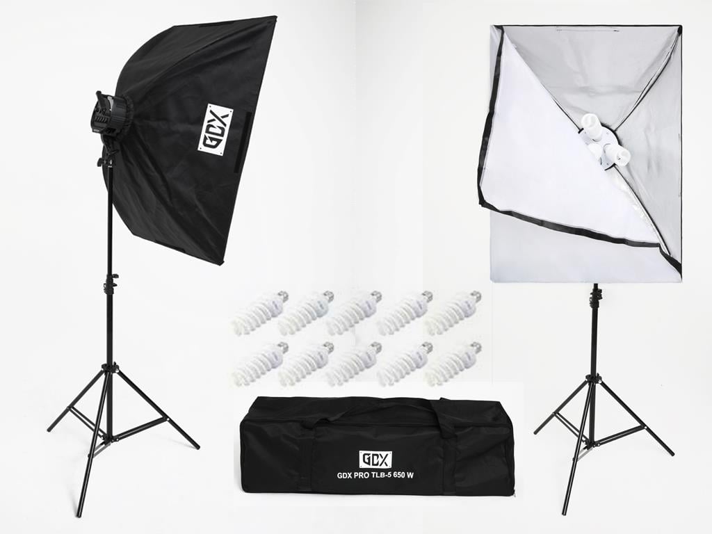 Gdx Tlb-5 Pro Light 650W 60X80 cm 2’li Softbox Seti