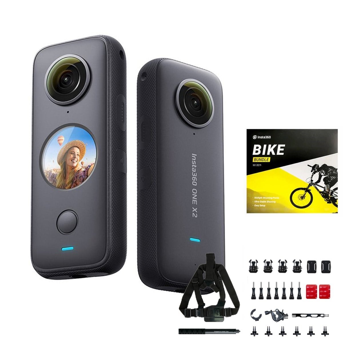 Insta360 One X2 Bike Bundle & Invisible Stick