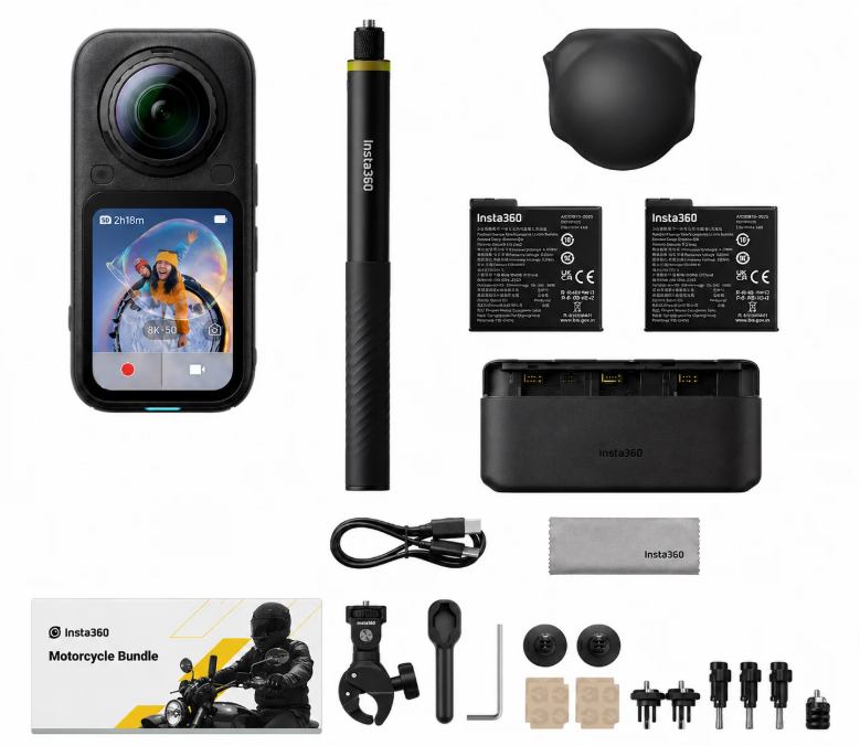 İnsta360 X6 Essentials Bundle Motosiklet Seti 