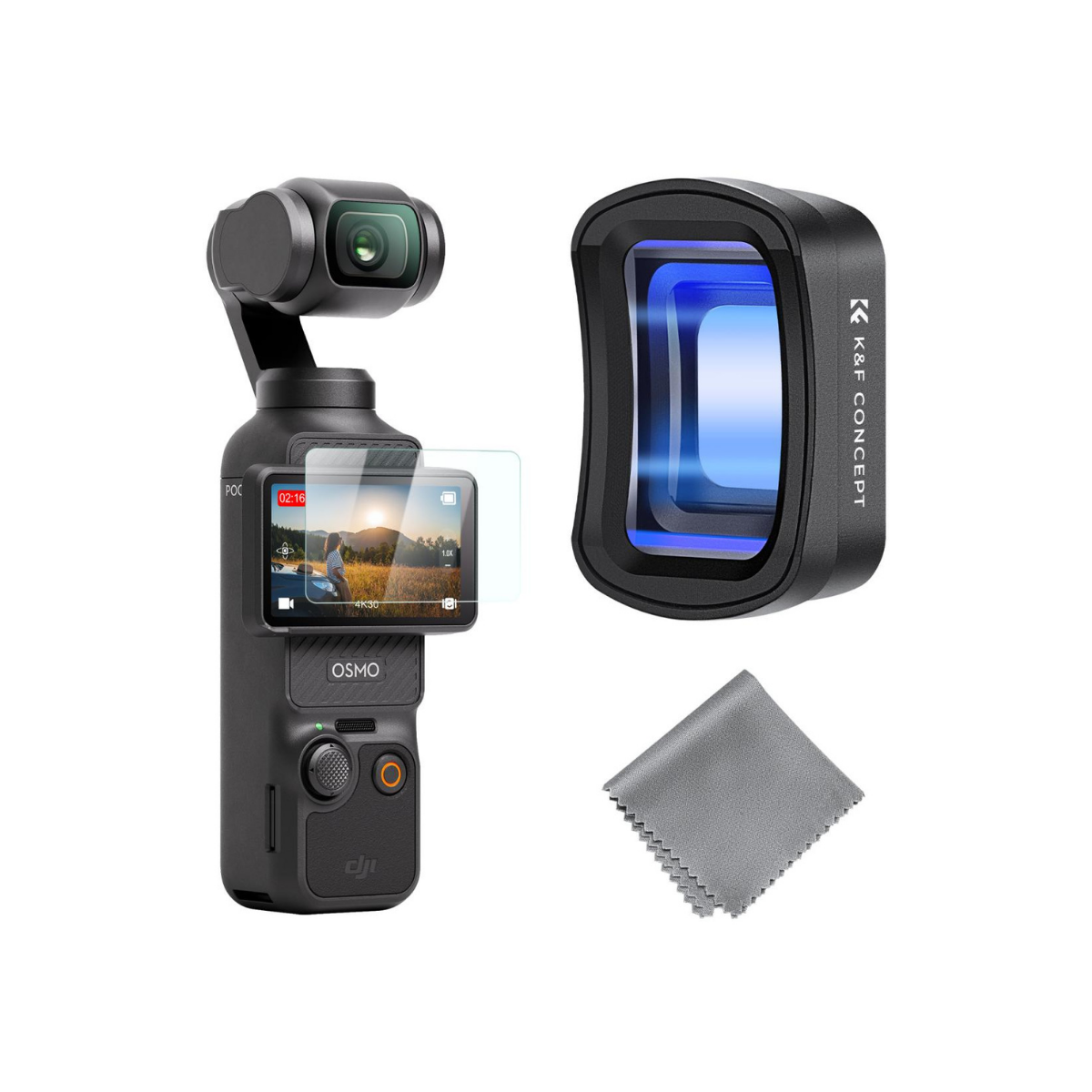 K&F Concept Osmo Pocket 4 Anamorfik Lens (1.2X)