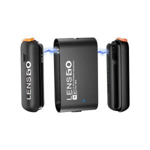 LENSGO 318C Mini İkili Kablosuz Yaka Mikrofonu