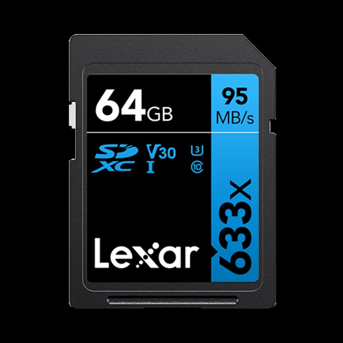 Lexar 64GB High-Performance 633x SDHC/SDXC UHS-I Hafıza Kartı BLUE Series