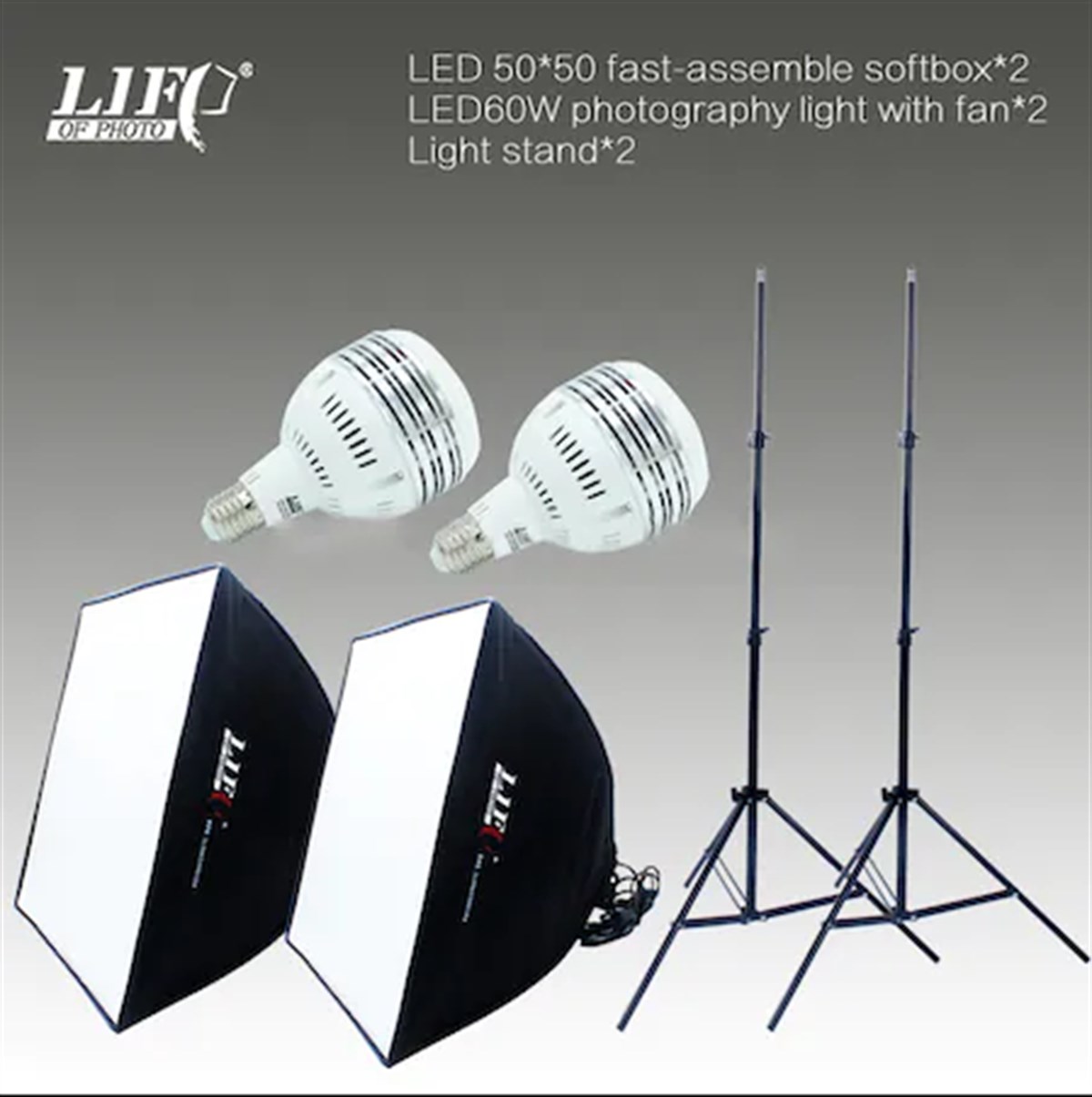 Life LFV-ET50602 softbox 50x50cm 2KIT
