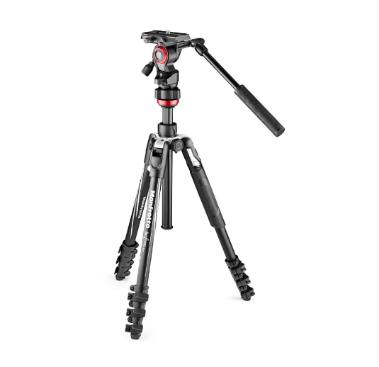 Manfrotto Befree Live Alüminyum tripod kolu, video kafası